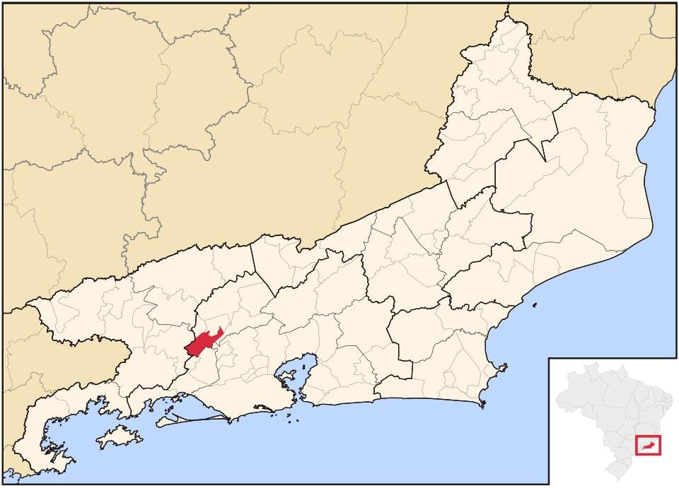 Mapa Paracambi