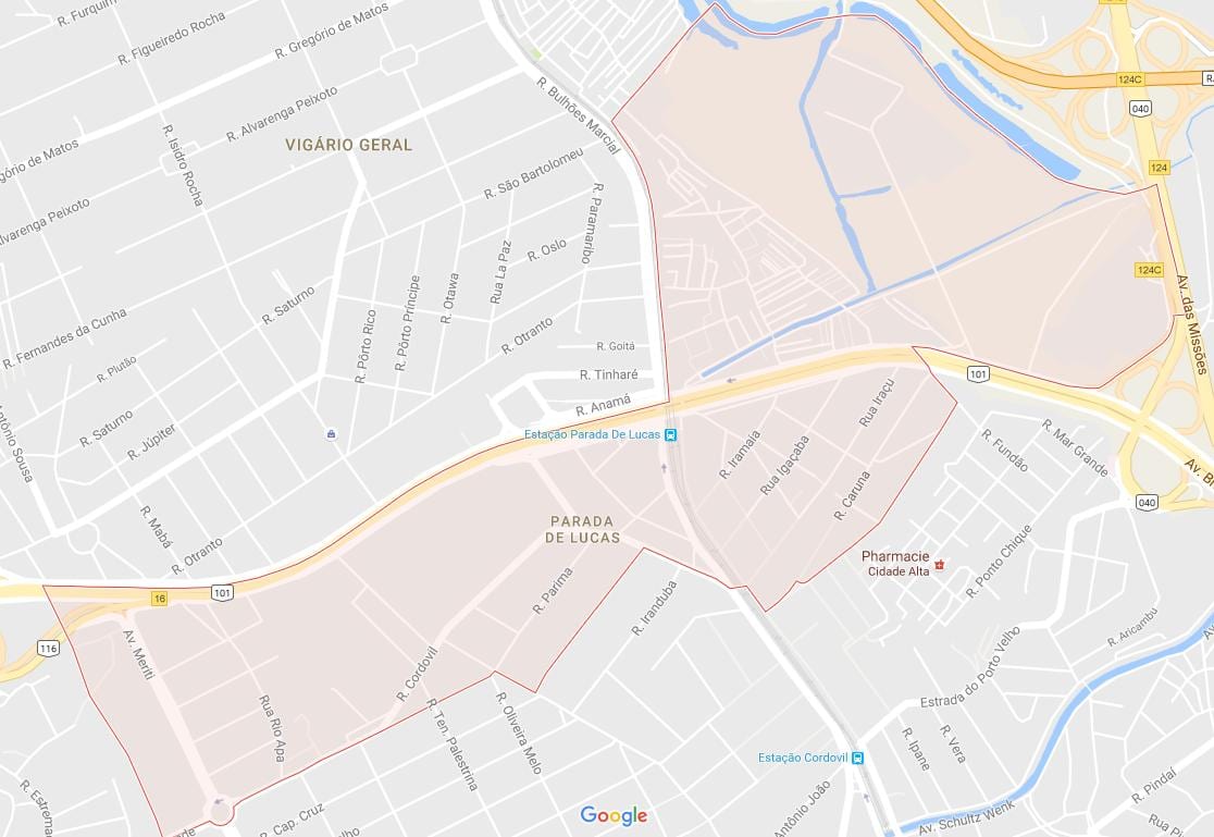 Mapa Parada de Lucas