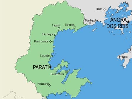 Mapa Parati obce