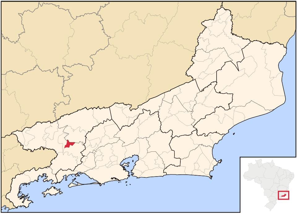 Mapa Pinheiral