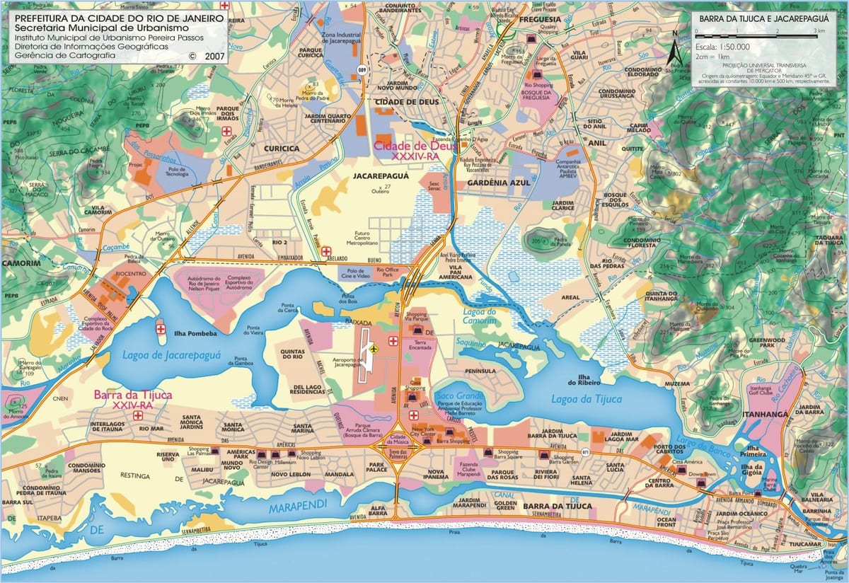 Mapa pláž Barra