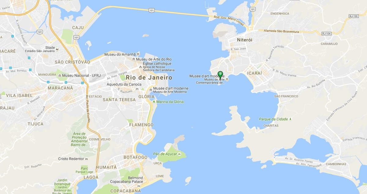 Mapa pláž Boa Viagem