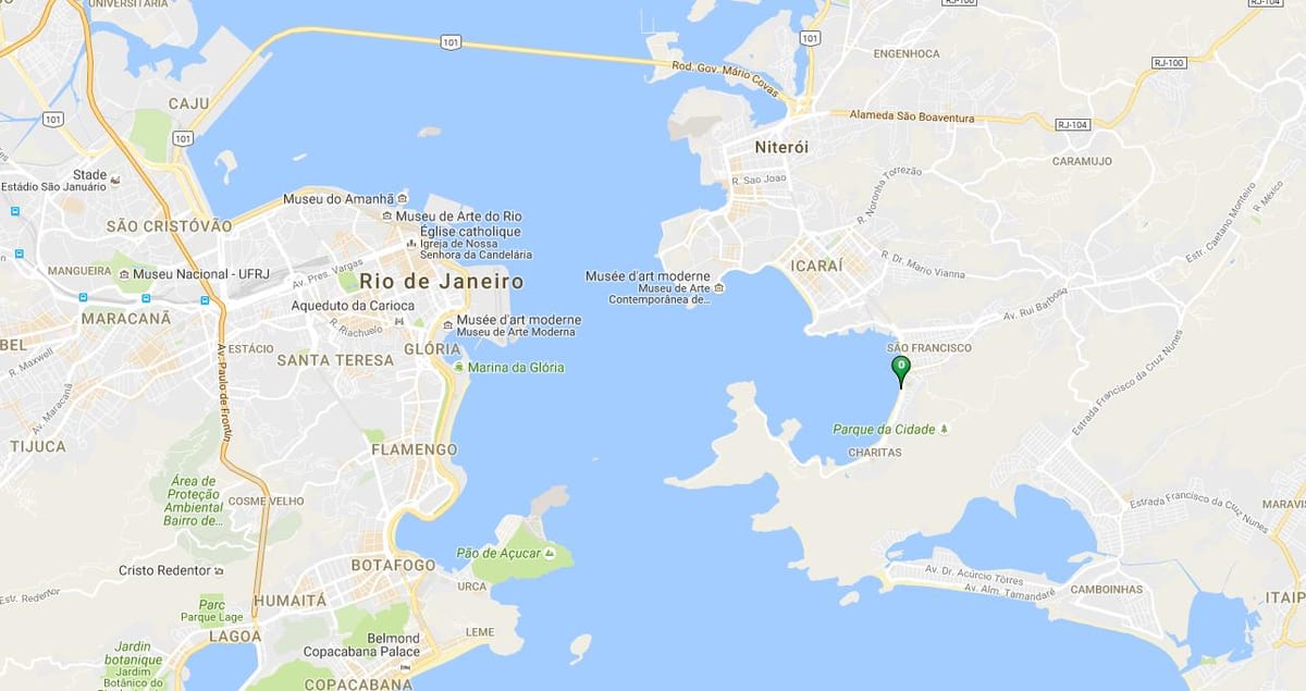 Mapa pláži Charitas