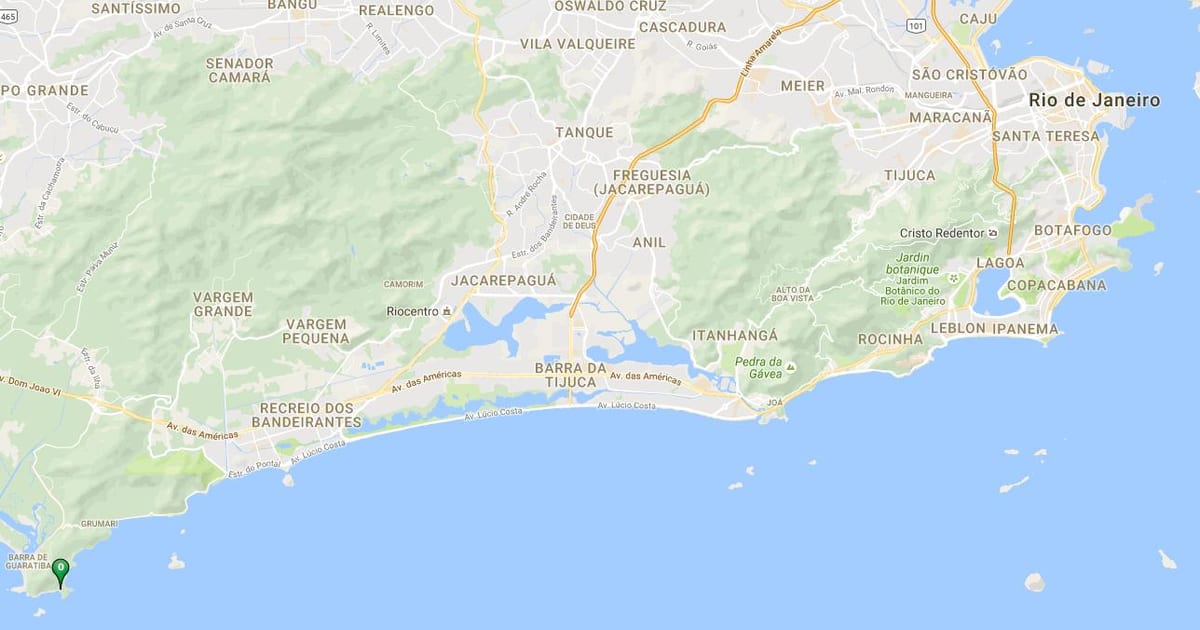 Mapa pláž Conchas