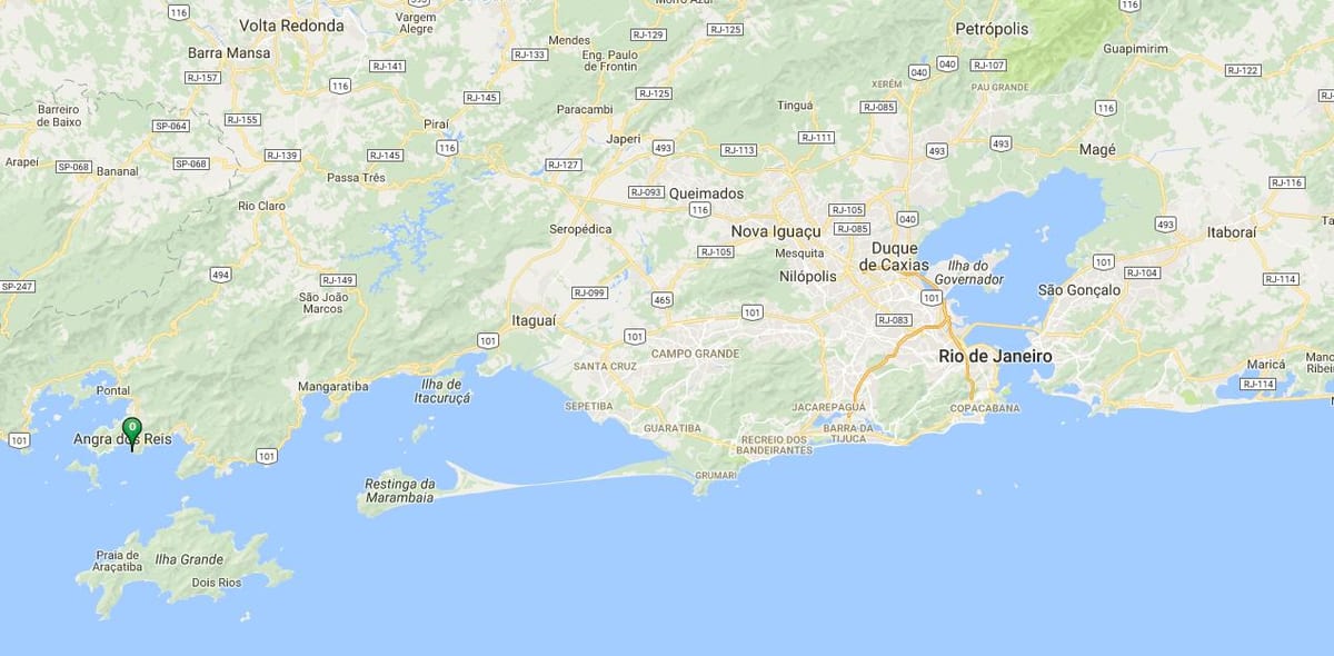 Mapa pláži Dentro