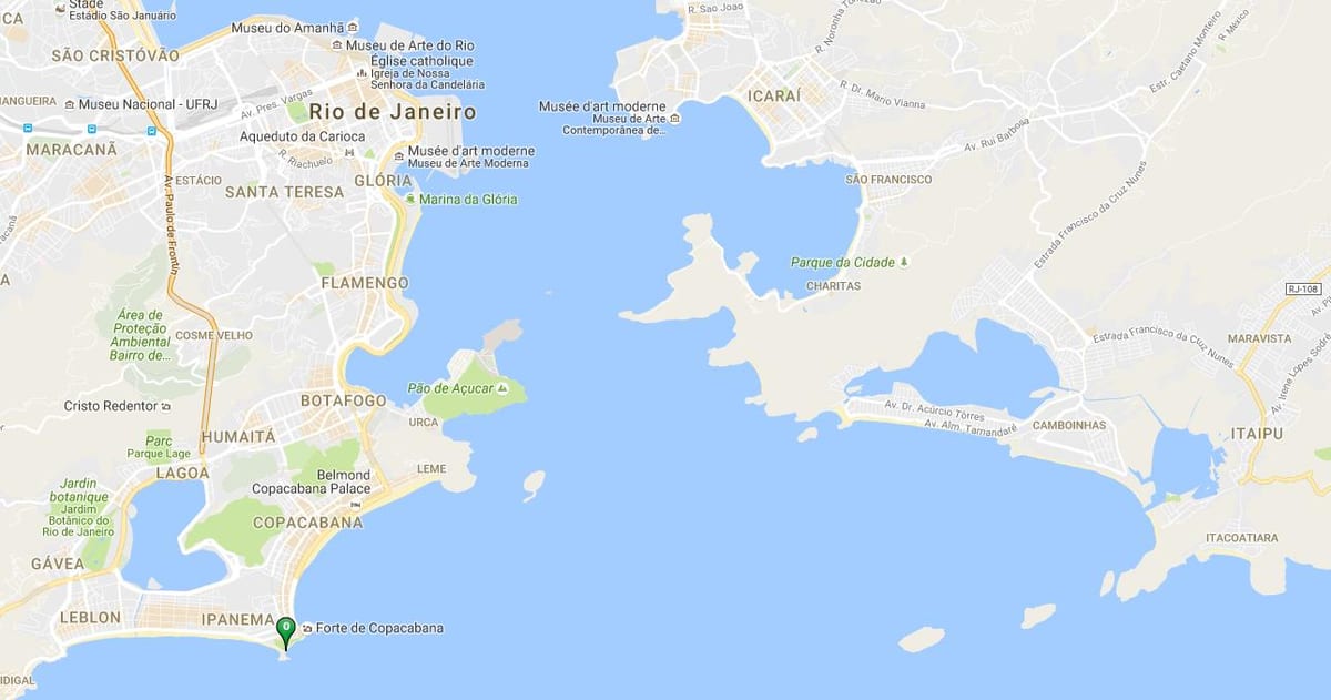 Mapa pláži Diabo
