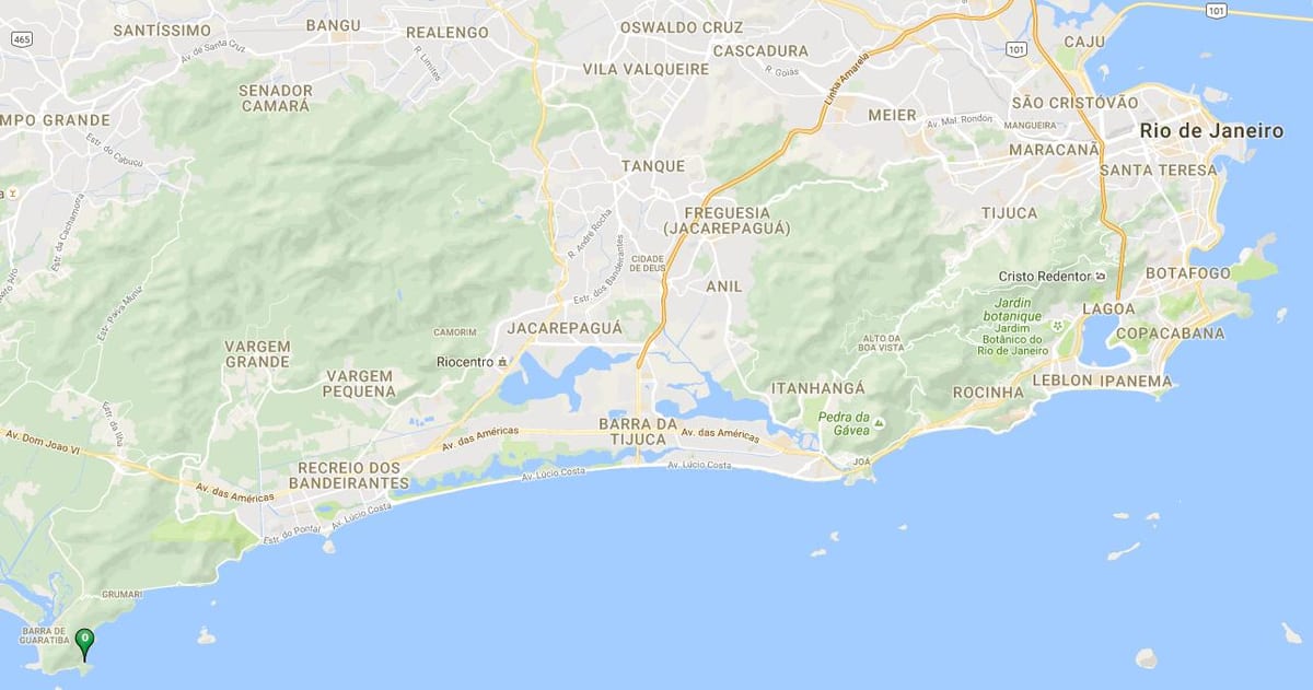 Mapa pláži Perigoso