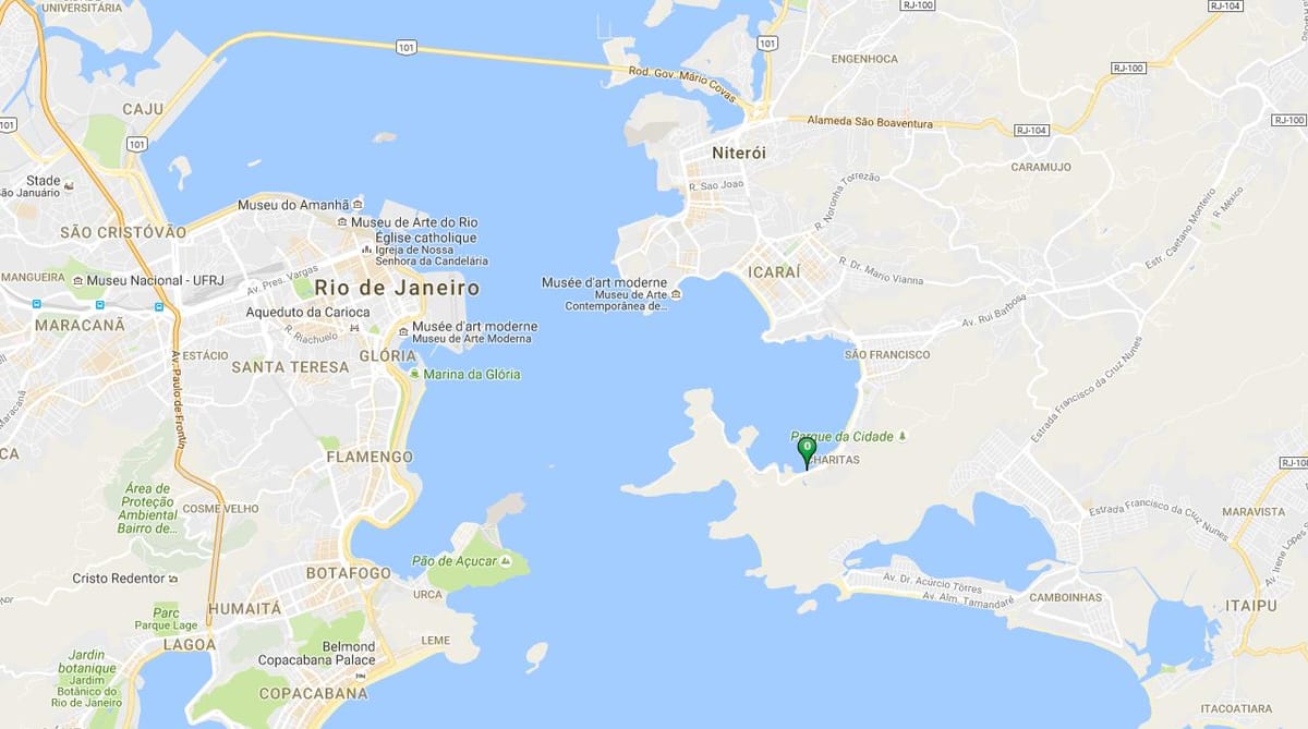 Mapa pláži Samanguaia