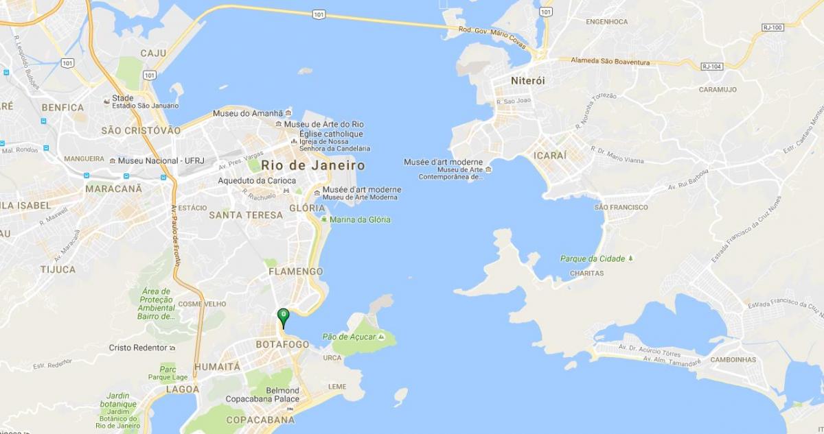 Mapa pláž Botafogo