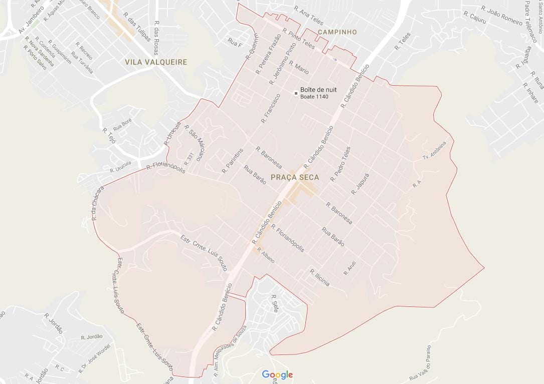 Mapa Praça Seca
