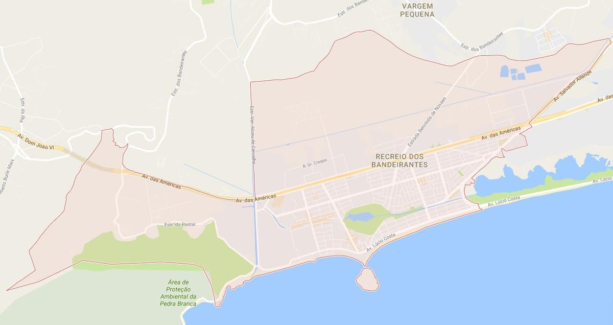 Mapa Rekreace dos Bandeirantes