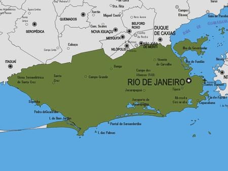 Mapa Rio Bonito obce
