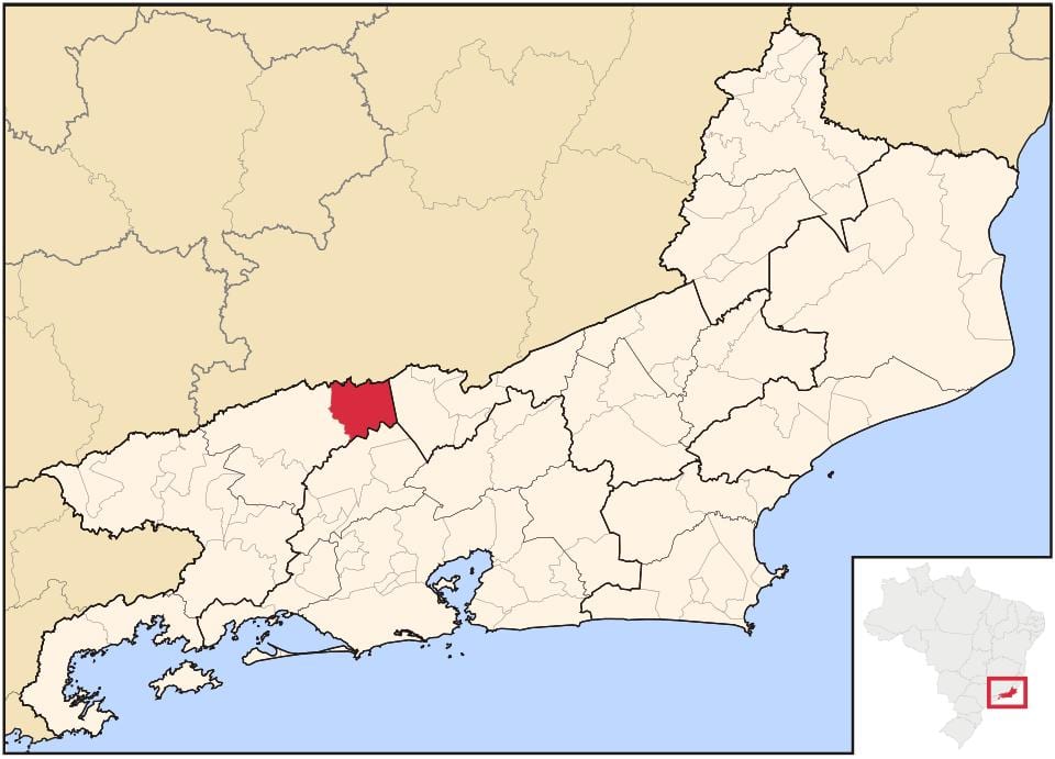 Mapa Rio das Flores