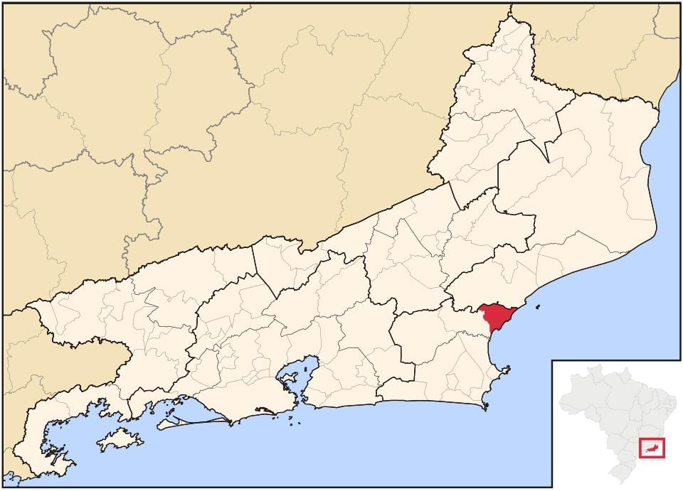 Mapa Rio das Ostras
