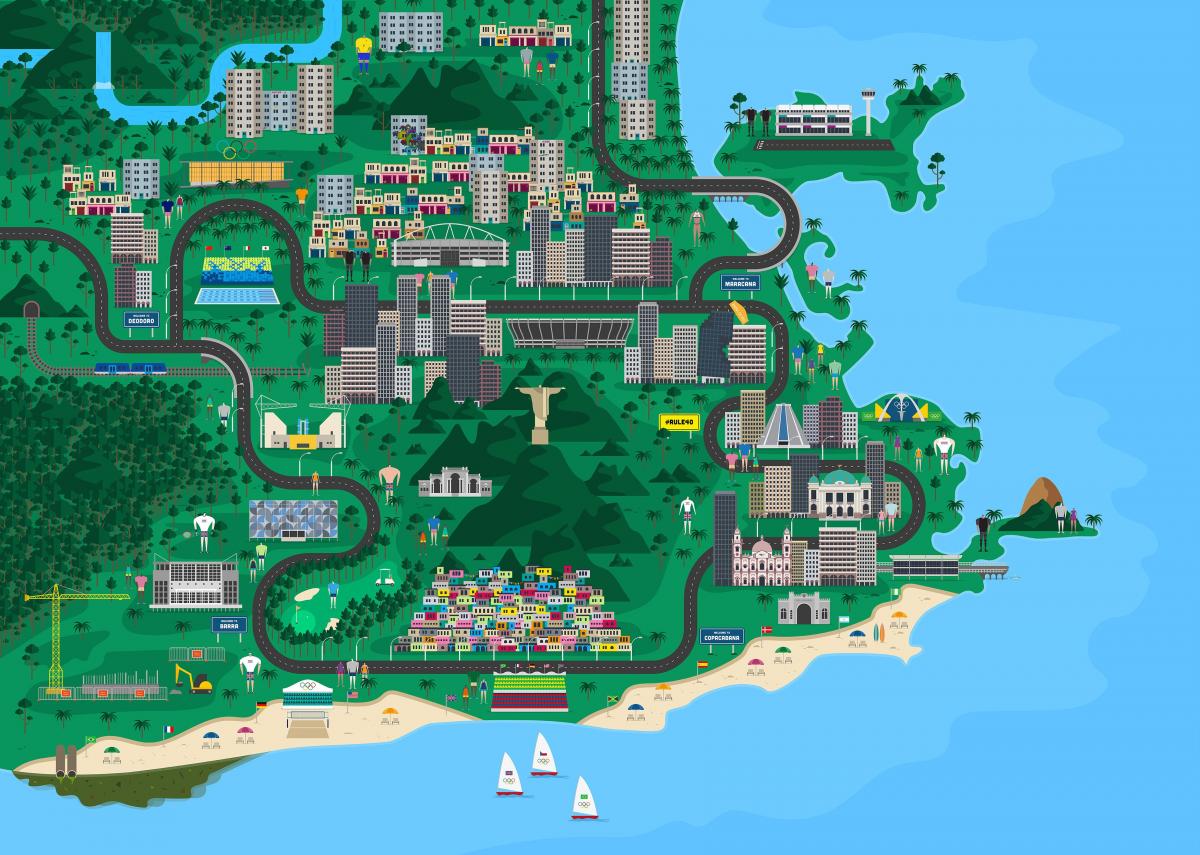 Mapa Rio de Janeiro design