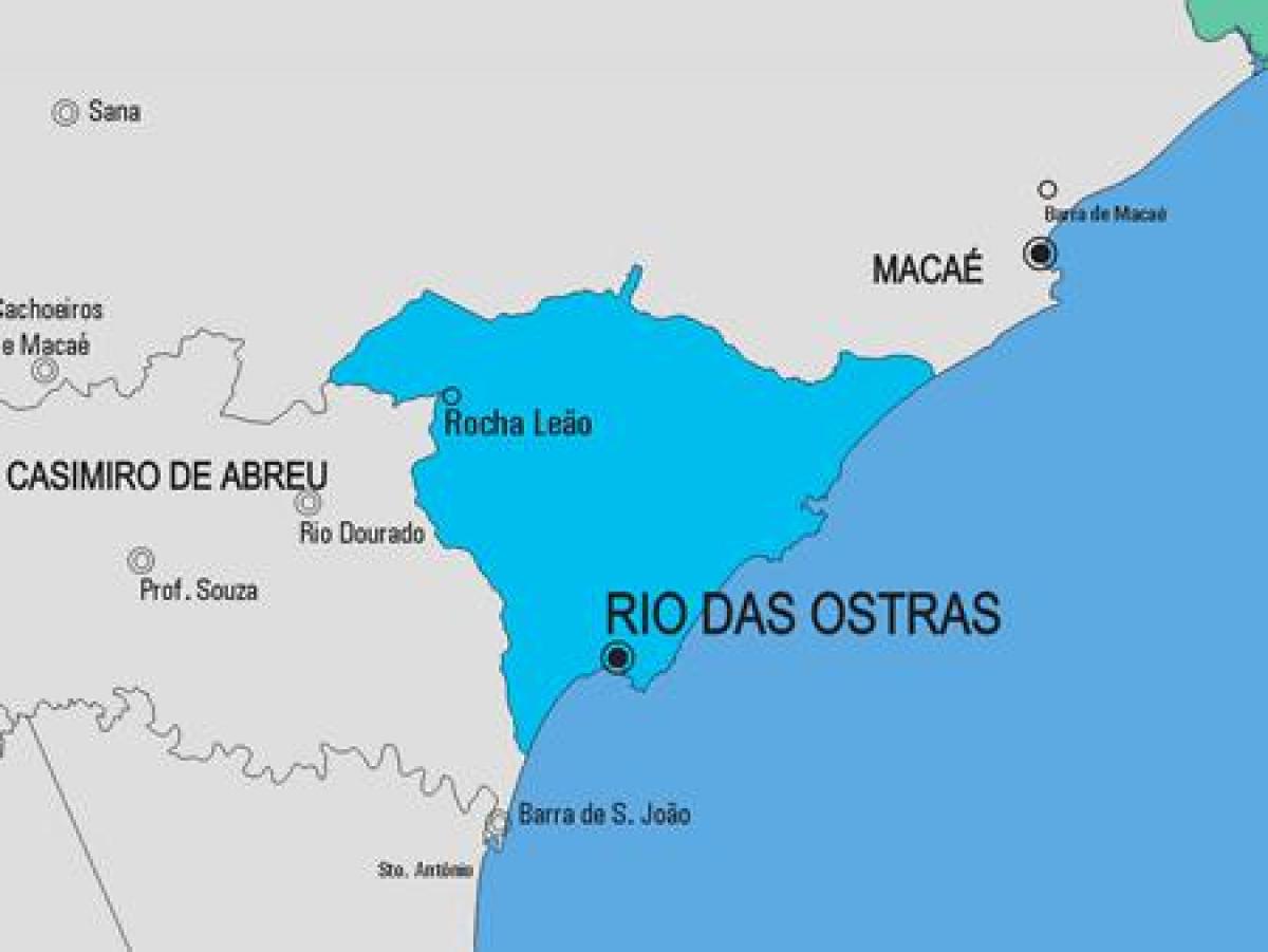 Mapa Rio de Janeiro obce