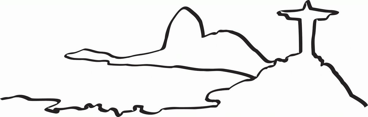 Mapa Rio de Janeiro zbarvení