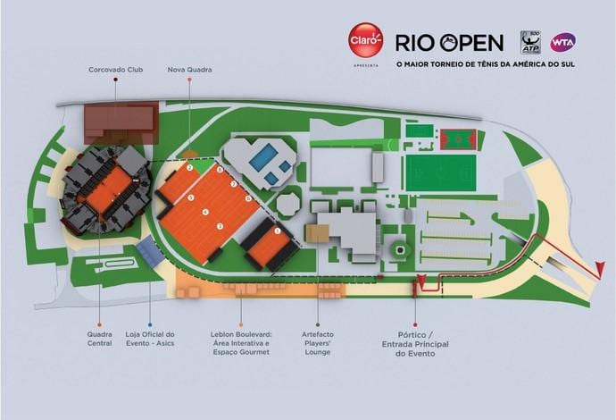 Mapa Rio Open