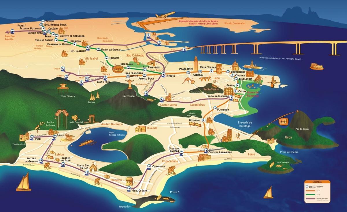 Mapa Rio památky
