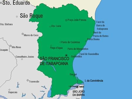 Mapu São Fidélis obce