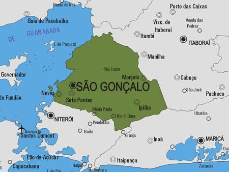 Mapa São Gonçalo obce