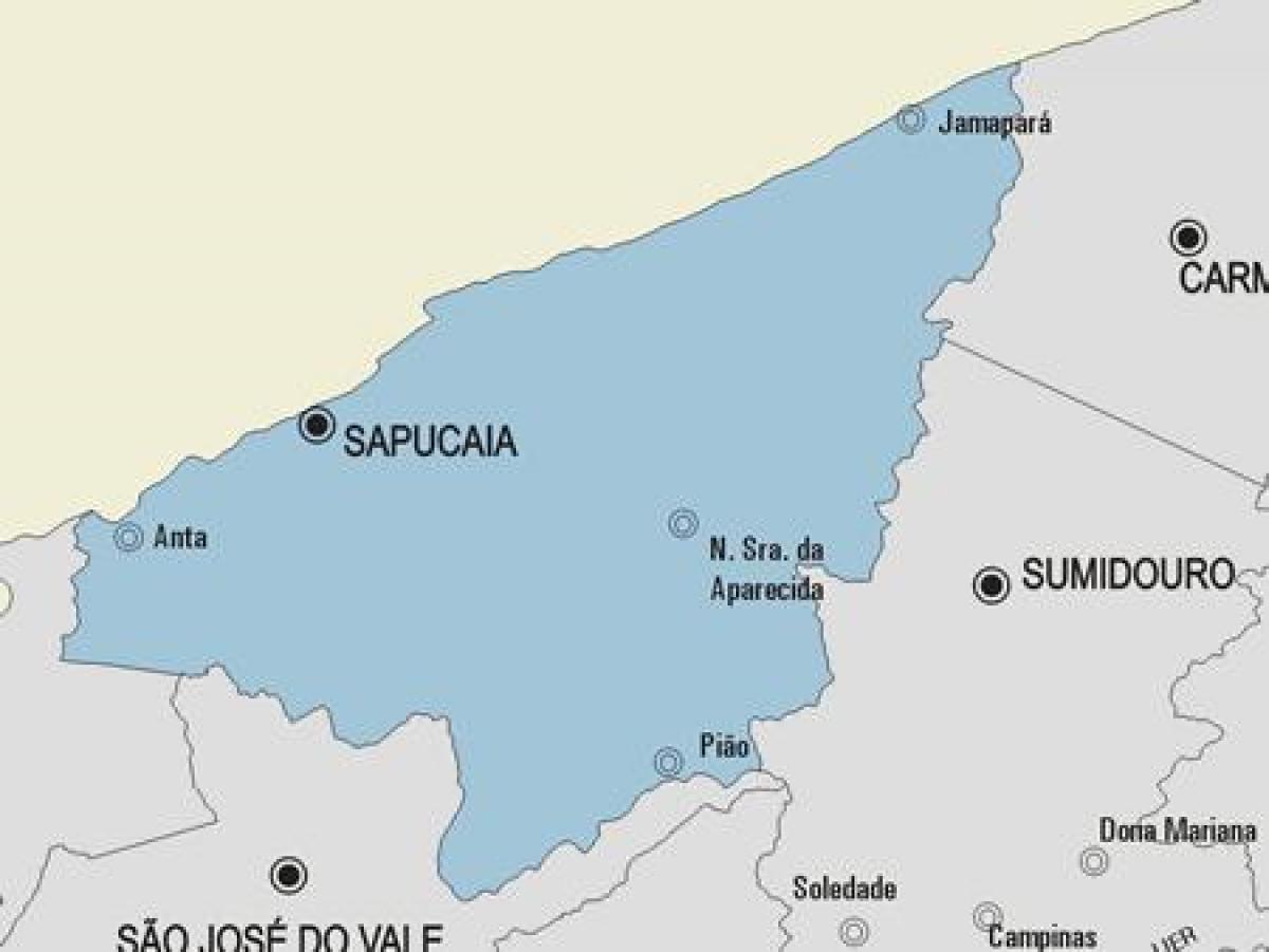 Mapa obci Sapucaia