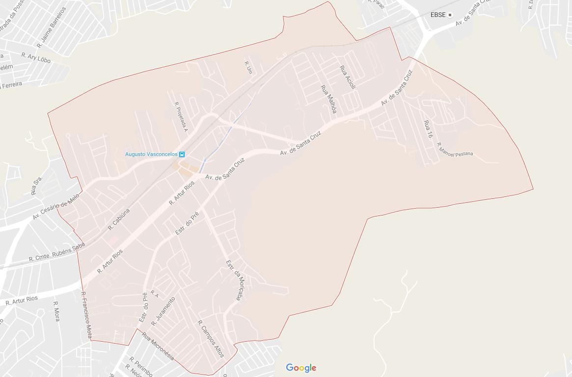 Mapa Senador Vasconcelos