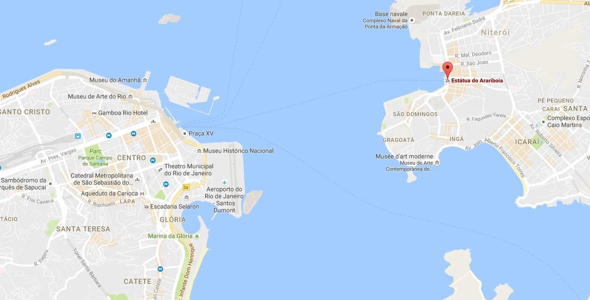 Mapa socha Arariboia