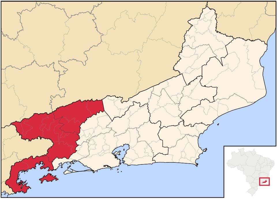 Mapa Sul Fluminense