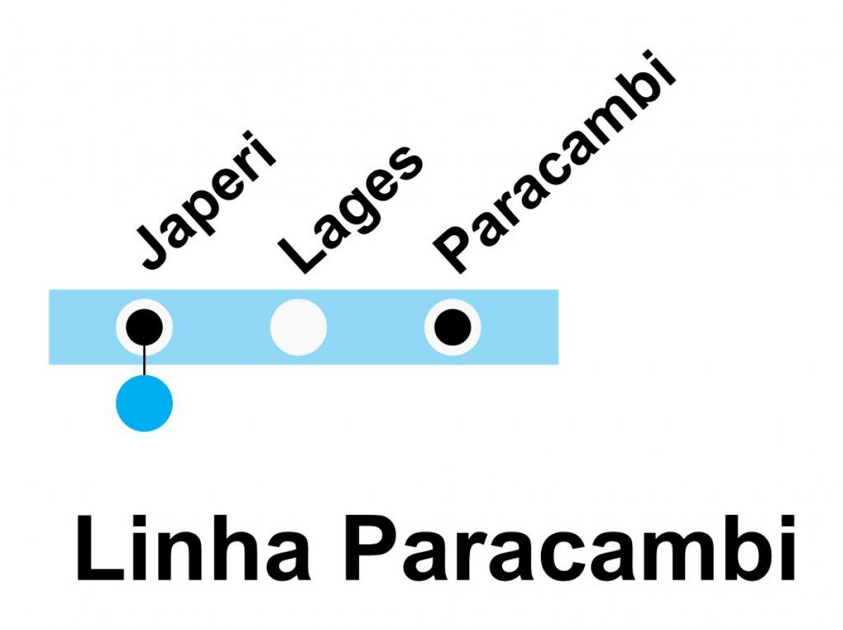 Mapa SuperVia - Line Paracambi