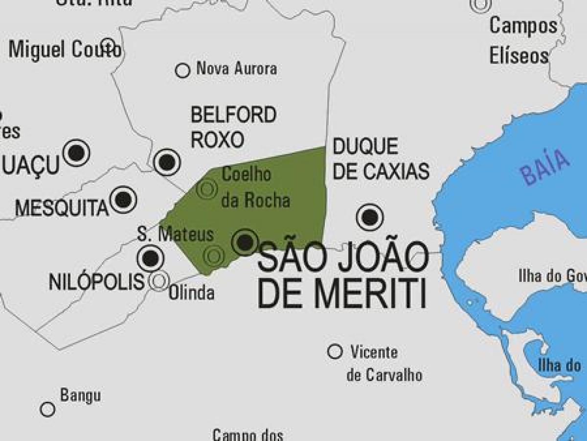 Mapa São João de Meriti obce