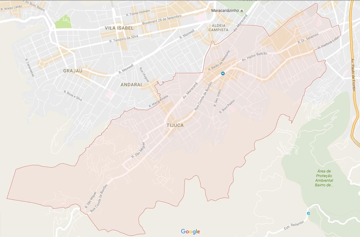 Mapa Tijuca