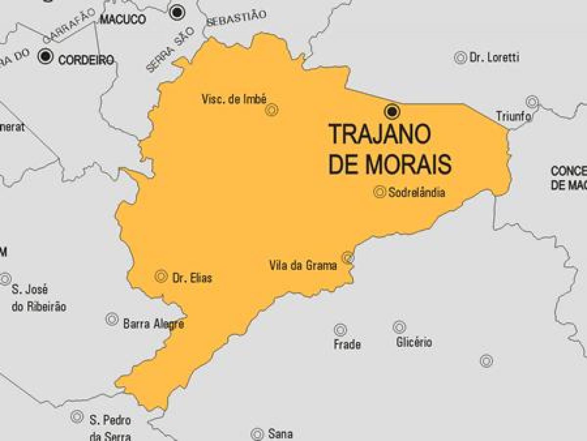 Mapa Trajano de Morais obce