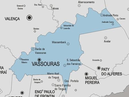 Mapa Varre Sai obec