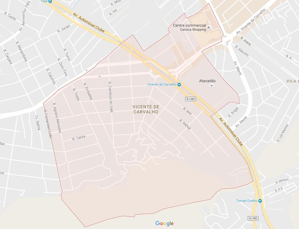Mapa Vicente de Carvalho