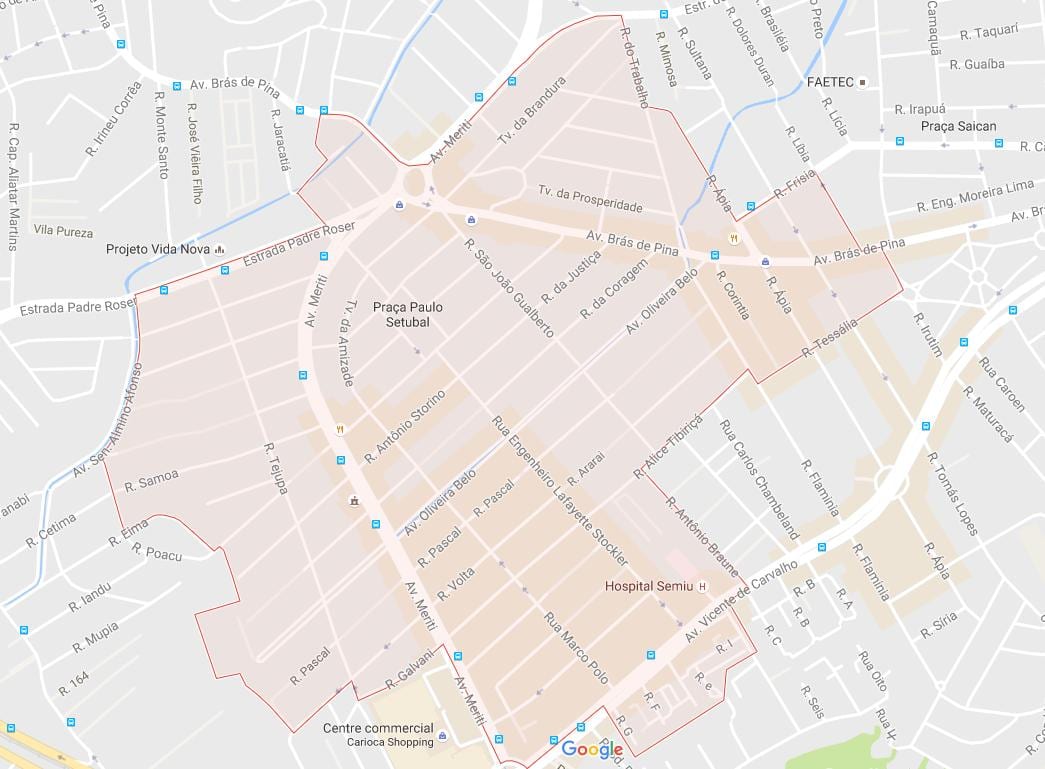Mapa Vila da Penha
