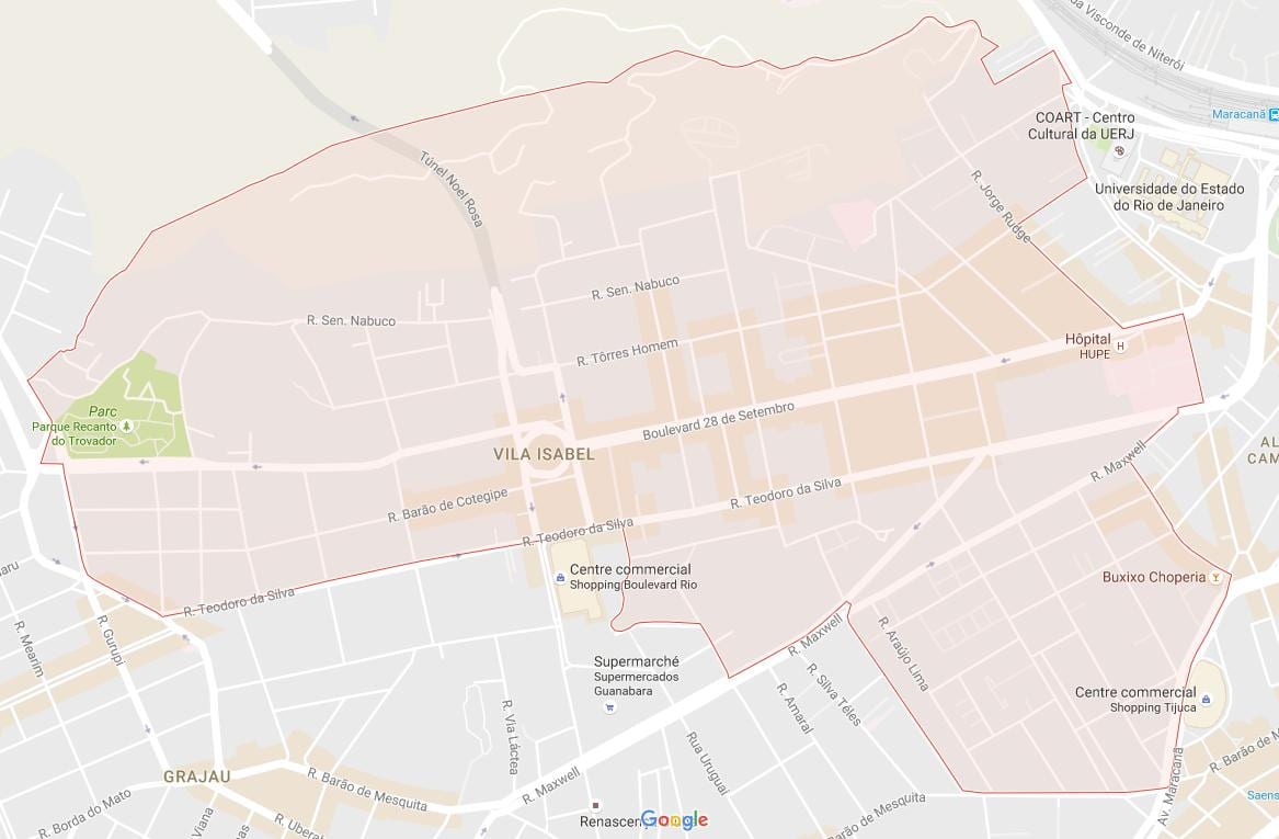 Mapa Vila Isabel