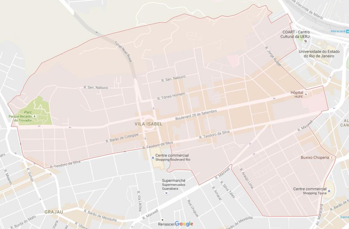 Mapa Vila Isabel