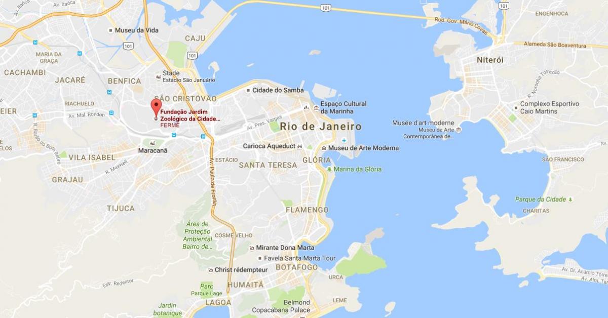 Mapa Zoo Rio de Janeiro