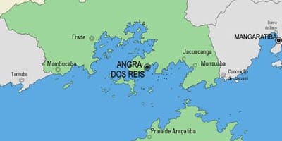 Mapa Angra dos Reis obce