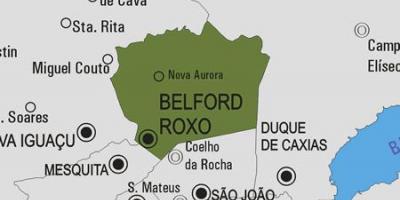 Mapa Belford Roxo obce