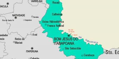 Mapa Bom Jesus do Itabapoana obce