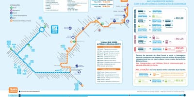 Mapa BRT TransCarioca