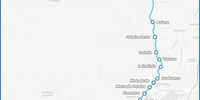 Mapa BRT TransOlimpica