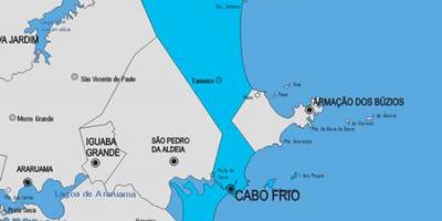 Mapa Cabo Frio obce