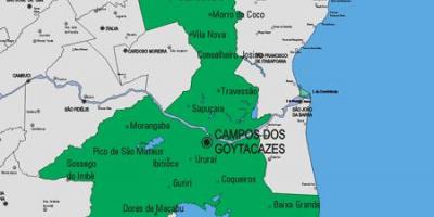 Mapa Carapebus obce