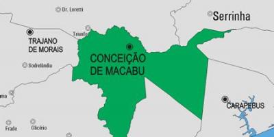 Mapa Conceição de Macabu obce