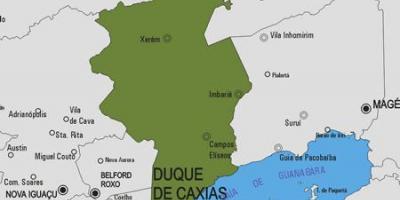 Mapa Duque de Caxias obce
