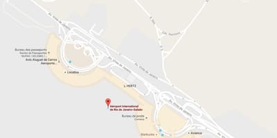Mapa letiště Galeao