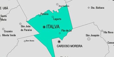 Mapa Italva obce